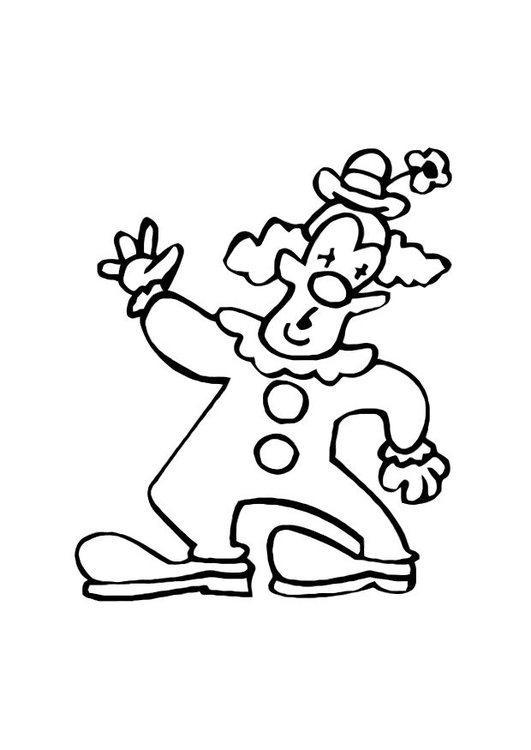 Coloring Page clown free printable coloring pages Img 10742