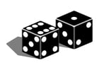 Coloring pages dice