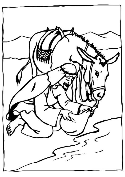 Coloring Page drinking water - free printable coloring pages - Img 10963