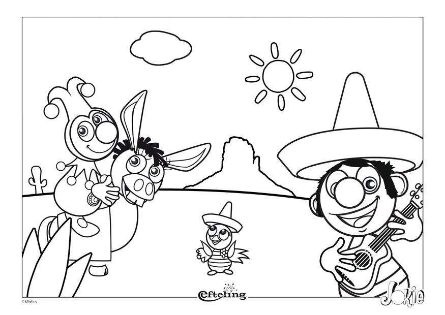 Coloring Page Efteling - Mexico - free printable coloring pages - Img 28668
