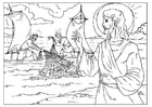 Coloring page fishers of men