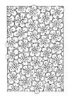 Coloring pages floral pattern