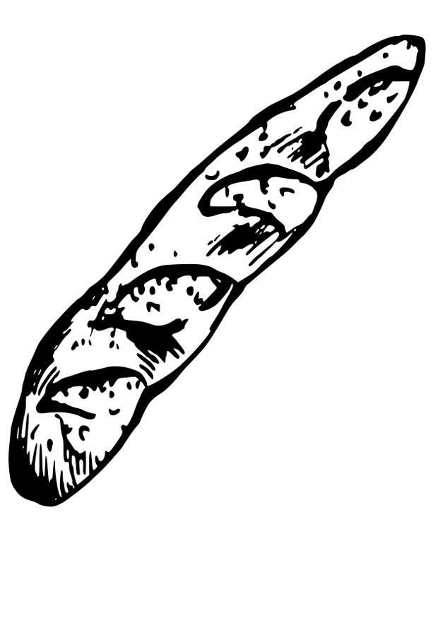 french bread coloring page