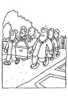 Coloring page funeral