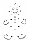 Coloring page gingerbread man - letters