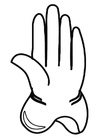 Coloring pages glove