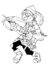 Coloring pages gnome - gnome