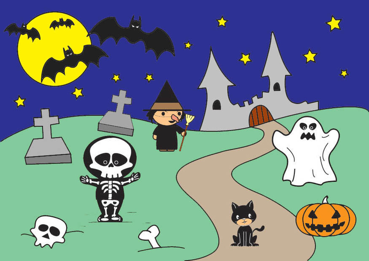 Coloring Page Halloween - free printable coloring pages - Img 26793
