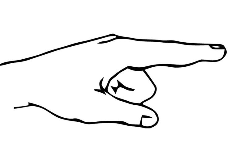 finger coloring pages