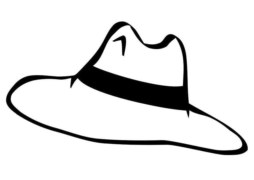Coloring Page hat - free printable coloring pages - Img 19344