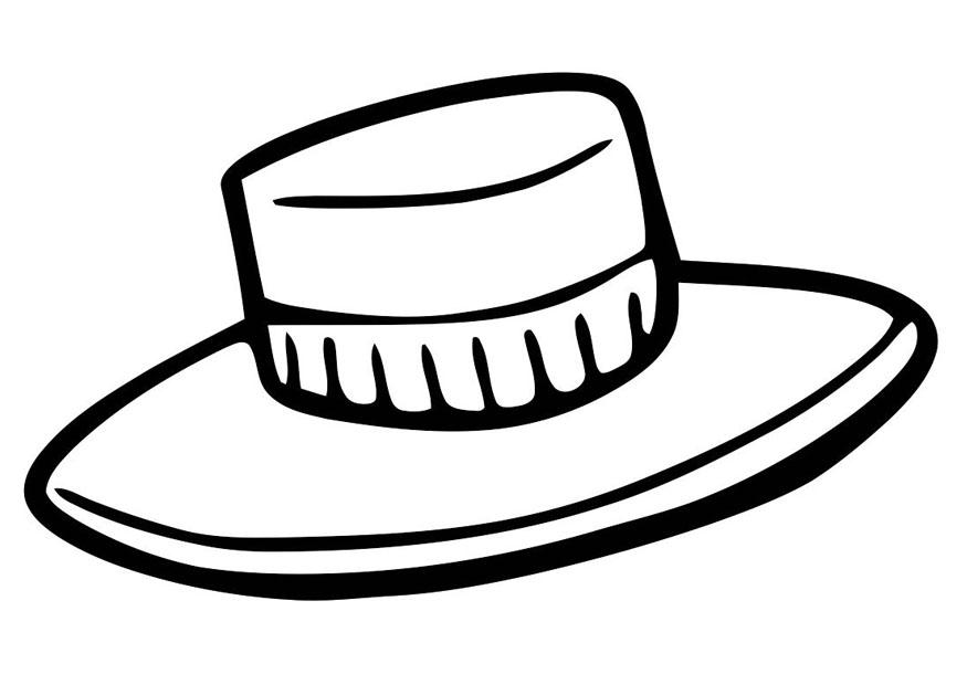 sombrero hat coloring page