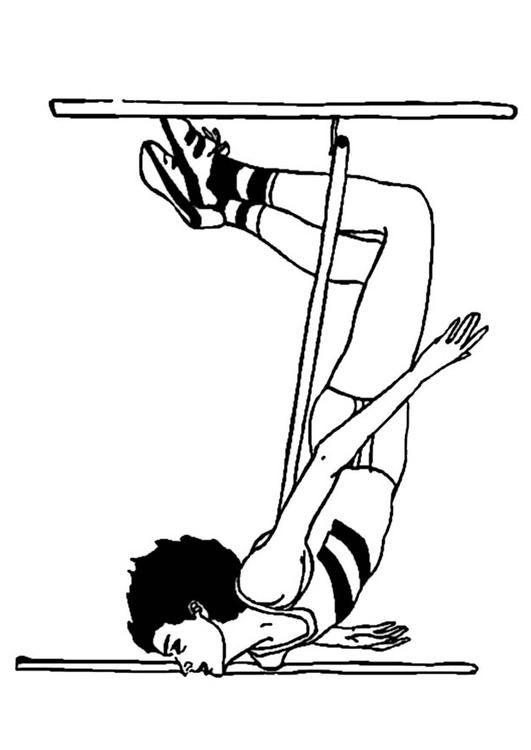 Coloring Page high jumper - free printable coloring pages - Img 26105