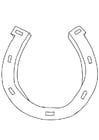 Coloring page horseshoe