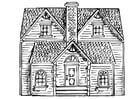 Coloring Page house - free printable coloring pages - Img 9321