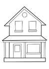 Coloring page house