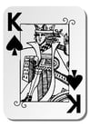 Coloring pages King of Spades