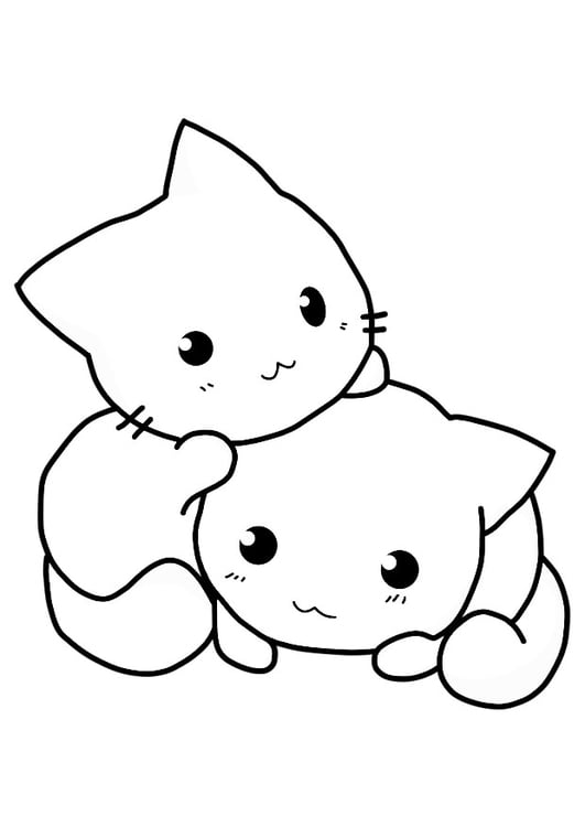 cute coloring pages of kittens