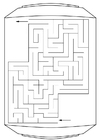 Coloring pages labyrinth