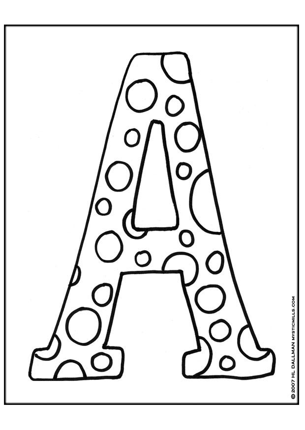 Download Coloring Page Letter A - free printable coloring pages - Img 9249
