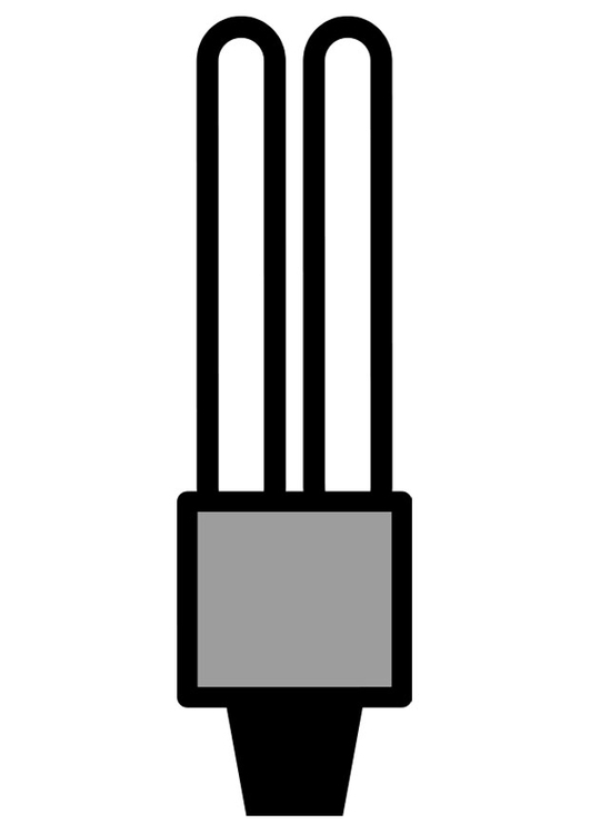 Coloring page low energy light bulb