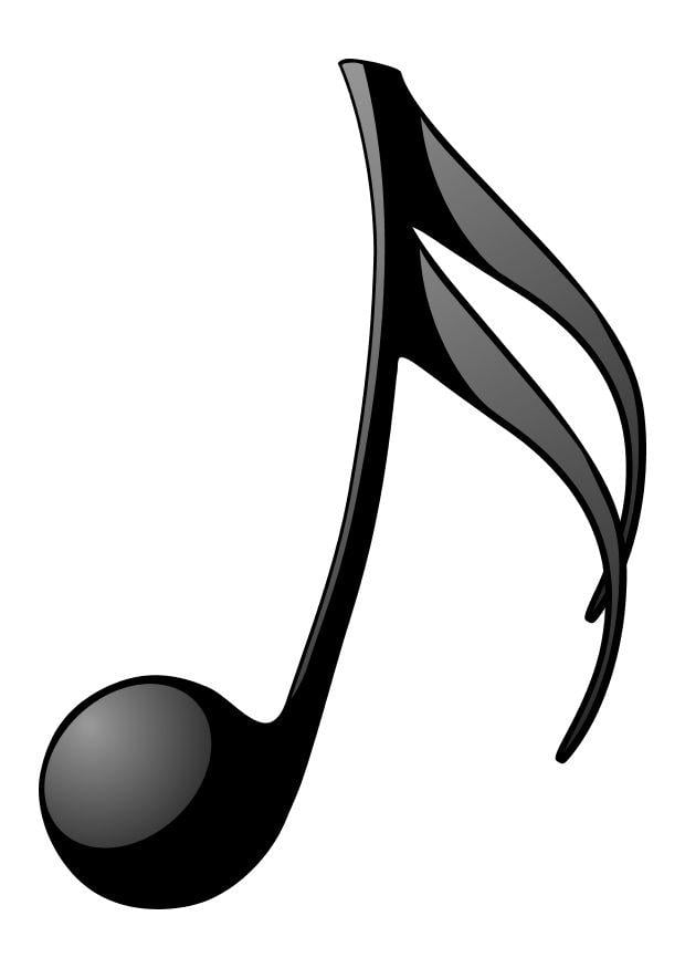 music note coloring page
