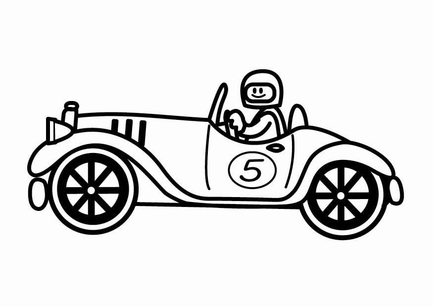 coloring page oldtimer racing car free printable coloring pages img 24085