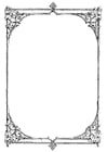 Coloring page ornate frame