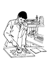 Coloring pages pharmacist