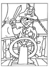 Coloring page Pirate 2