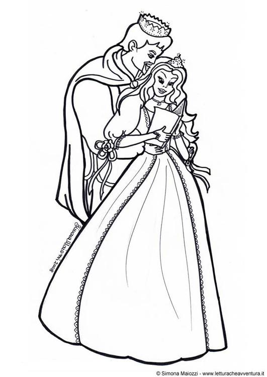 Coloring Page prince and princess - free printable coloring pages - Img ...