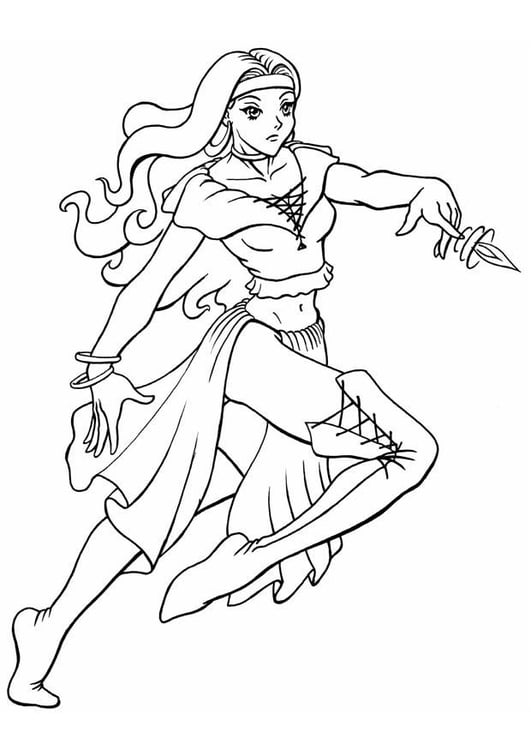 Coloring Page princess - free printable coloring pages - Img 8828