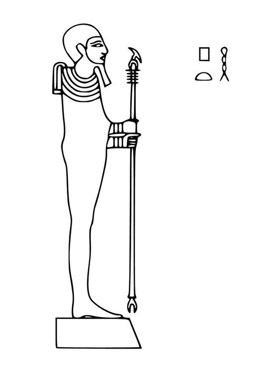 Coloring Page Ptah - free printable coloring pages - Img 12439