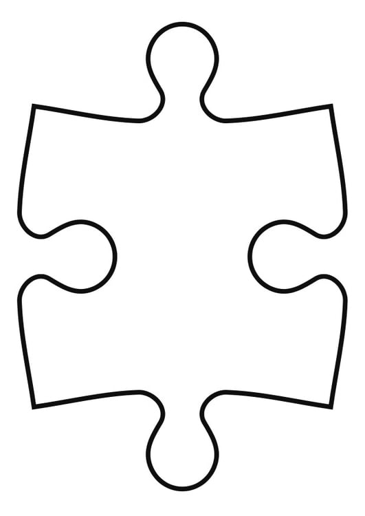 Coloring Page puzzle piece - free printable coloring pages - Img 27119