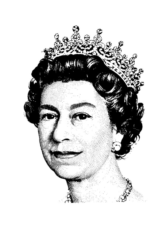 Coloring Page Queen Elizabeth II - free printable coloring pages - Img