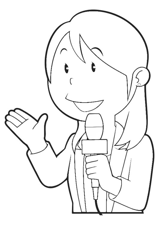 Coloring Page reporter - free printable coloring pages - Img 30462