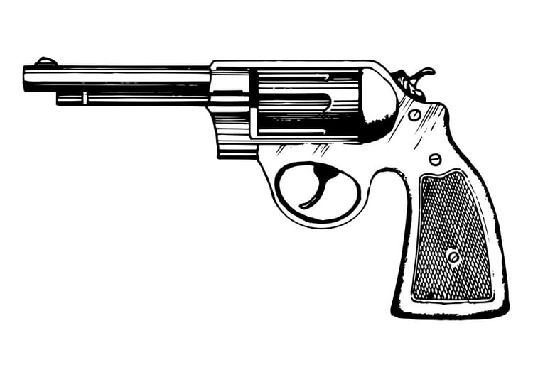 Coloring Page revolver - free printable coloring pages - Img 29804