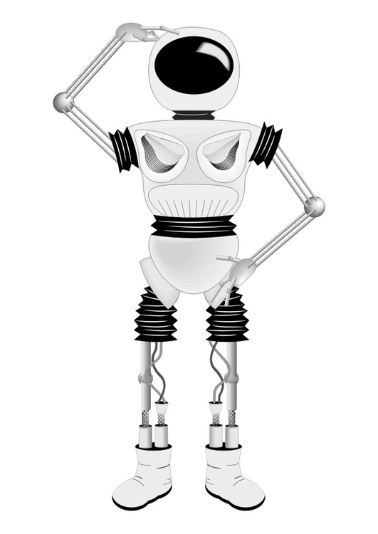coloring page robot  free printable coloring pages  img 30490