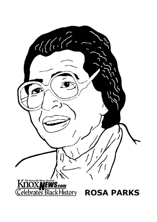 Rosa Parks Coloring Page Printable Printable Word Searches