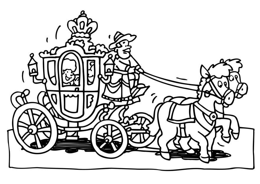 carriage coloring pages