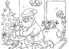 Coloring page Santa Claus