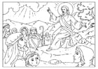 Coloring page sermon on the mount