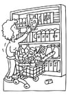 Coloring pages shopping