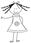 Coloring pages sister