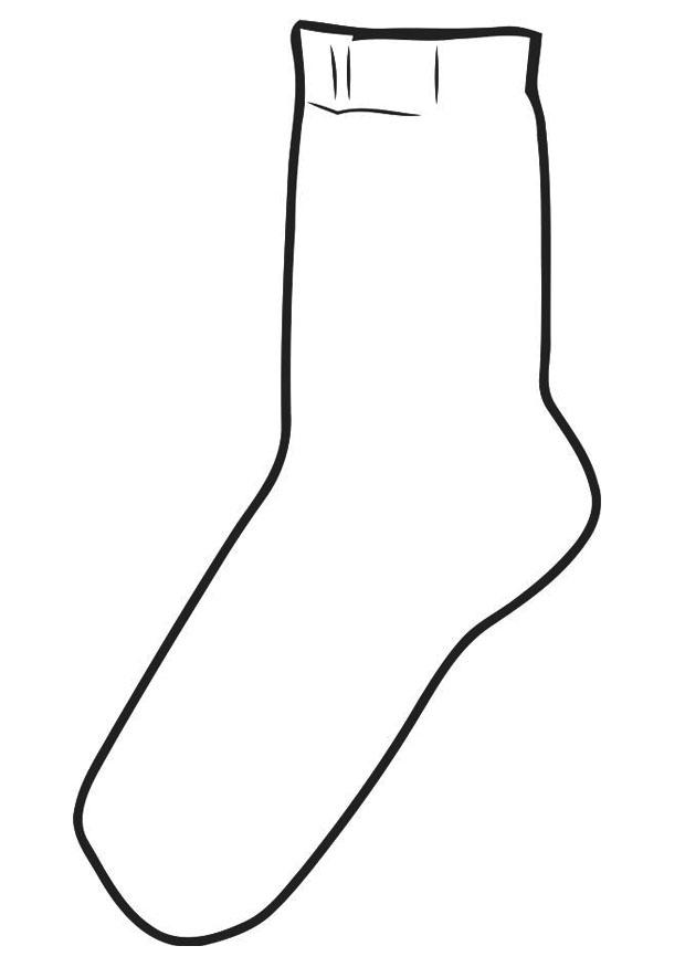 Coloring Page sock - free printable coloring pages - Img 19360