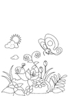 Coloring pages spring