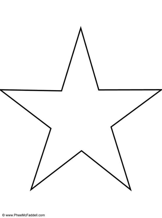 Coloring page star - img 6907.