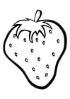 Coloring page strawberry