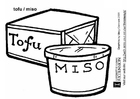 Coloring pages tofu - miso