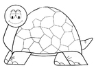 Coloring page tortoise