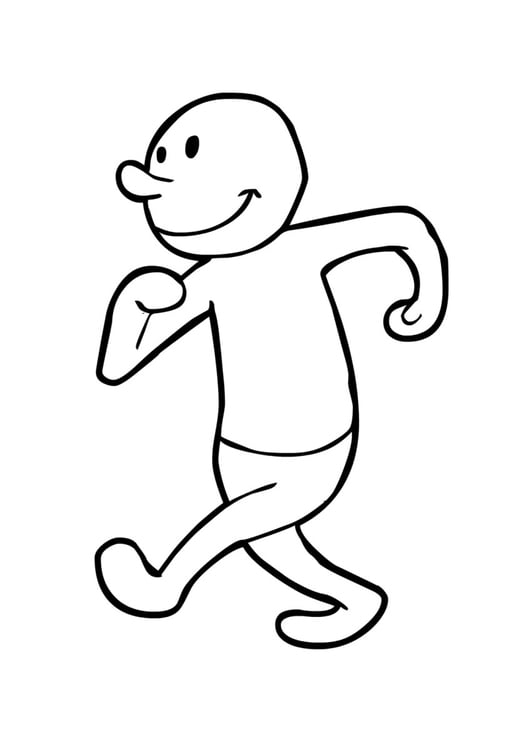 Coloring Page Walking (2) - free printable coloring pages - Img 14853